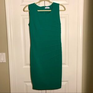 Calvin Klein sleeveless career shift dress
